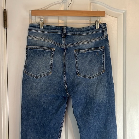 Anthropologie x Pilcro | The Yaya Mid-Rise Crop Straight Jeans Plus Size 32/14 - Picture 6 of 12